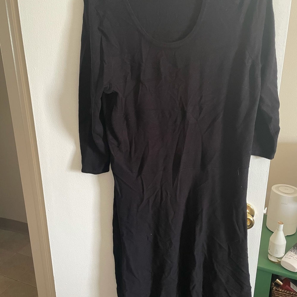 Black sweater dress
